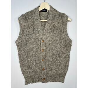 Vintage 1990’s Himalaya Cable-knit Fisherman’s Sweater Vest Size XL
